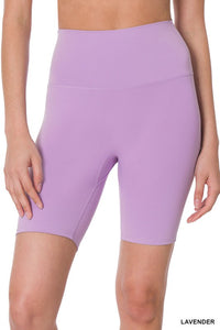 ATHLETIC HIGH RISE BIKER SHORTS