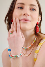 Load image into Gallery viewer, Set of 5 Fruit Metal Rings