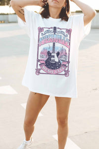 NASHVILLE MUSIC CITY GRAPHIC TEE