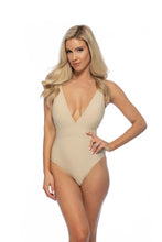 Load image into Gallery viewer, SHIMMER V-NECKLINE ONE PIECE SWIMSUIT