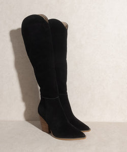 Clara Knee High Western Boots