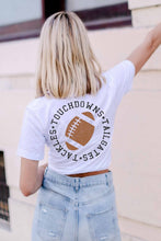 Load image into Gallery viewer, TOUCHDOWNS TAILGATES TACKLES GRAPHIC TEE