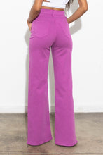 Load image into Gallery viewer, FRONT SLIT WIDE LEG TENCEL PANTS