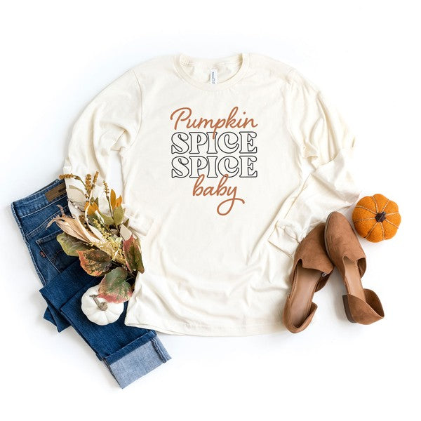 Pumpkin Spice Spice Baby Long Sleeve Graphic Tee