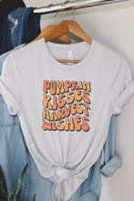 Load image into Gallery viewer, Pumpkin Kisses Harvest Wishes Graphic Tee