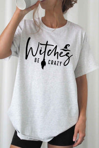 WITCHES HALLOWEEN GRAPHIC PLUS SIZE TEE / T SHIRT