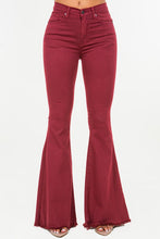 Load image into Gallery viewer, Bell Bottom Jean in Wine