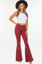 Load image into Gallery viewer, Bell Bottom Jean in Wine