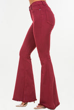 Load image into Gallery viewer, Bell Bottom Jean in Wine