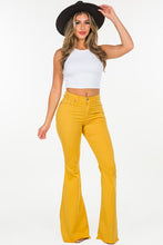 Load image into Gallery viewer, Bell Bottom Jean in Mustard