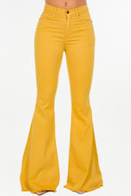 Load image into Gallery viewer, Bell Bottom Jean in Mustard