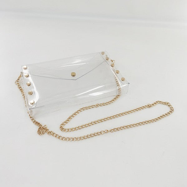 Clear Crossbody Clutch Bag