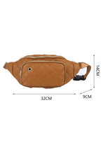 Load image into Gallery viewer, Rhombus Pattern Simple Belt Bag