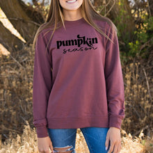 Load image into Gallery viewer, Pumpkin Season Cursive Lightweight Sweatshirt