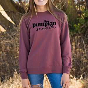 Pumpkin Season Cursive Lightweight Sweatshirt