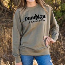 Load image into Gallery viewer, Pumpkin Season Cursive Lightweight Sweatshirt