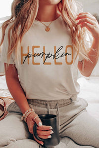 HELLO PUMPKIN GRAPHIC TEE