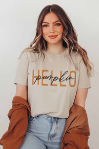 HELLO PUMPKIN GRAPHIC TEE