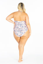 Load image into Gallery viewer, Curvy Size Cut Out Front Halter One Ps Swimsuit