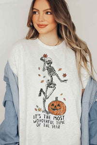 WONDERFUL FALL GRAPHIC T SHIRT PLUS SIZE