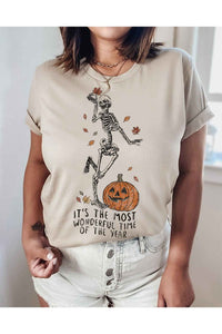 WONDERFUL FALL GRAPHIC T SHIRT PLUS SIZE