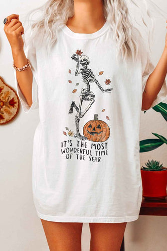 WONDERFUL FALL GRAPHIC T SHIRT PLUS SIZE