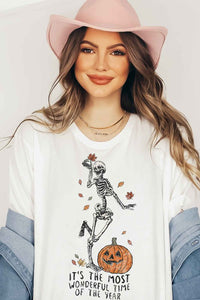 WONDERFUL FALL GRAPHIC T SHIRT PLUS SIZE