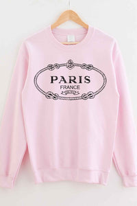 PARIS FRANCE GRAPHIC SWEATSHIRT PLUS SIZE