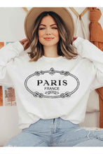 Load image into Gallery viewer, PARIS FRANCE GRAPHIC SWEATSHIRT PLUS SIZE