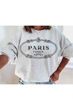 Load image into Gallery viewer, PARIS FRANCE GRAPHIC SWEATSHIRT PLUS SIZE