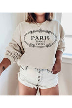 Load image into Gallery viewer, PARIS FRANCE GRAPHIC SWEATSHIRT PLUS SIZE