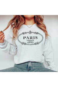 PARIS FRANCE GRAPHIC SWEATSHIRT PLUS SIZE