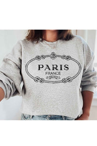 PARIS FRANCE GRAPHIC SWEATSHIRT PLUS SIZE