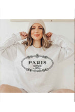 Load image into Gallery viewer, PARIS FRANCE GRAPHIC SWEATSHIRT PLUS SIZE