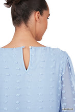 Load image into Gallery viewer, SWISS DOT ROUND NECK BLOUSE