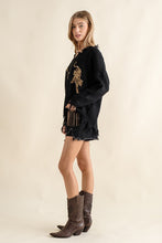 Load image into Gallery viewer, Frayed Edge Sequin Tiger Sweater