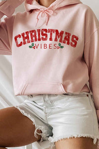 CHRISTMAS VIBES CHRISTMAS GRAPHIC HOODIE