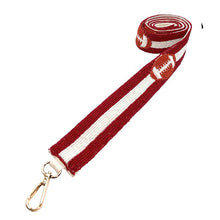 Load image into Gallery viewer, Maroon and White Football Strap STR-019