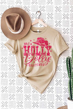 Load image into Gallery viewer, HOLLY DOLLY CHRISTMAS GRAPHIC T SHIRT