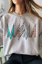 Load image into Gallery viewer, CHECKER LIGHTNING MAMA GRAPHIC SWEATSHIRT