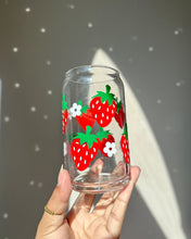 Load image into Gallery viewer, Strawberry Glass Cup 16oz