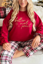 Load image into Gallery viewer, GOLD FOIL CHRISTMAS GRAPHIC SWEATSHIRT