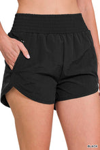 Load image into Gallery viewer, WINDBREAKER SMOCKED WAISTBAND RUNNING SHORTS