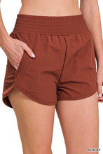 Load image into Gallery viewer, WINDBREAKER SMOCKED WAISTBAND RUNNING SHORTS