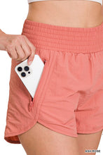 Load image into Gallery viewer, WINDBREAKER SMOCKED WAISTBAND RUNNING SHORTS