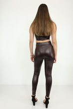 Load image into Gallery viewer, Chic, Sexy, Pu Leather Cropped top Stretches