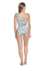 Load image into Gallery viewer, ONE SHOULDER LEAF CUTOUT ONE PIECE SWIMSUIT