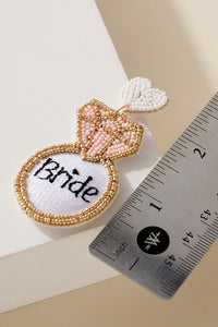 Seed Bead BRIDE Earrings