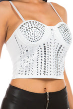 Load image into Gallery viewer, PARTY DRESS TOP WITH RHINESTONES