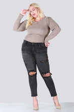 Load image into Gallery viewer, PLUS SIZE SKINNY WITH DESTROY